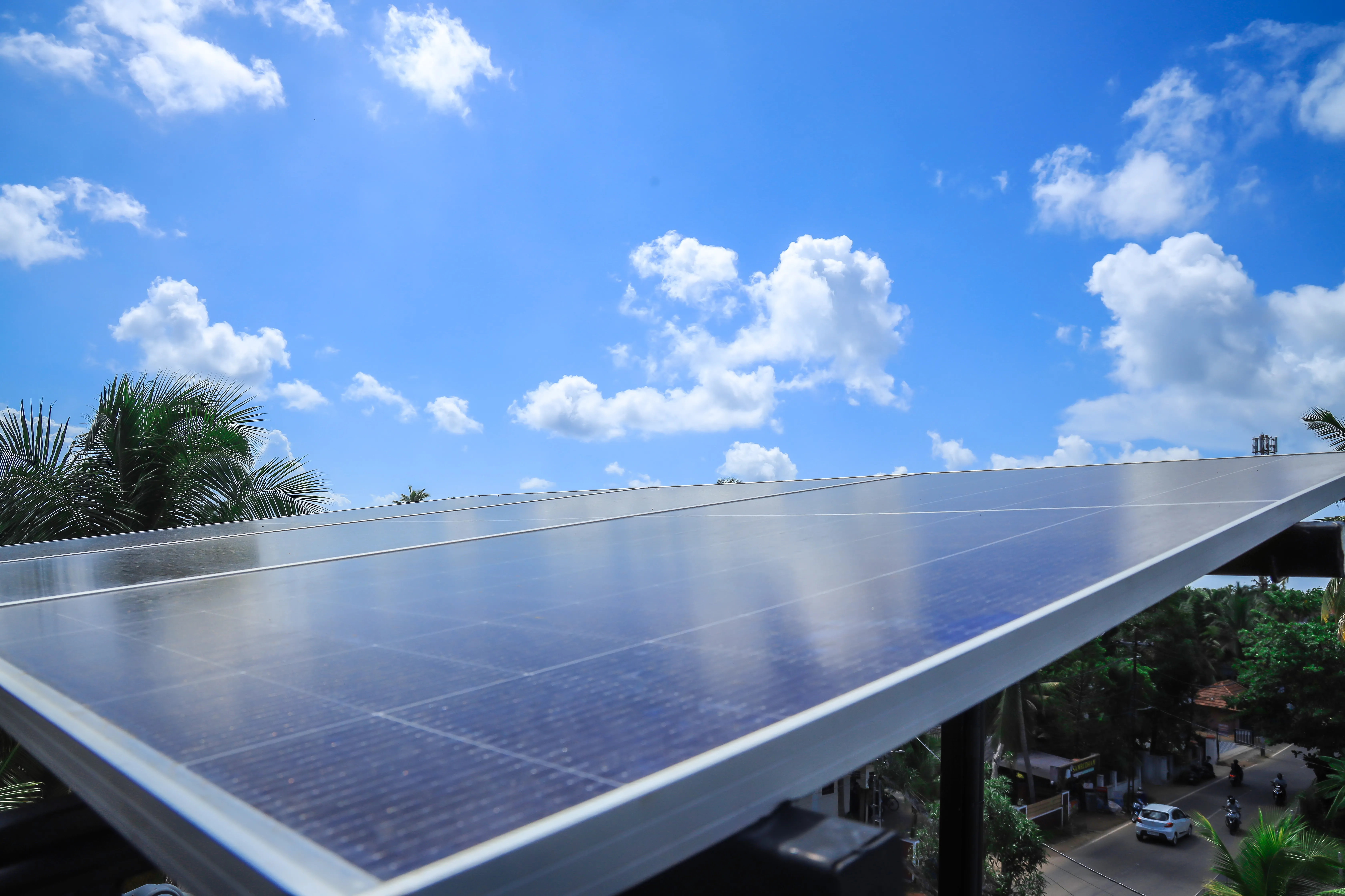 Solar roof installation