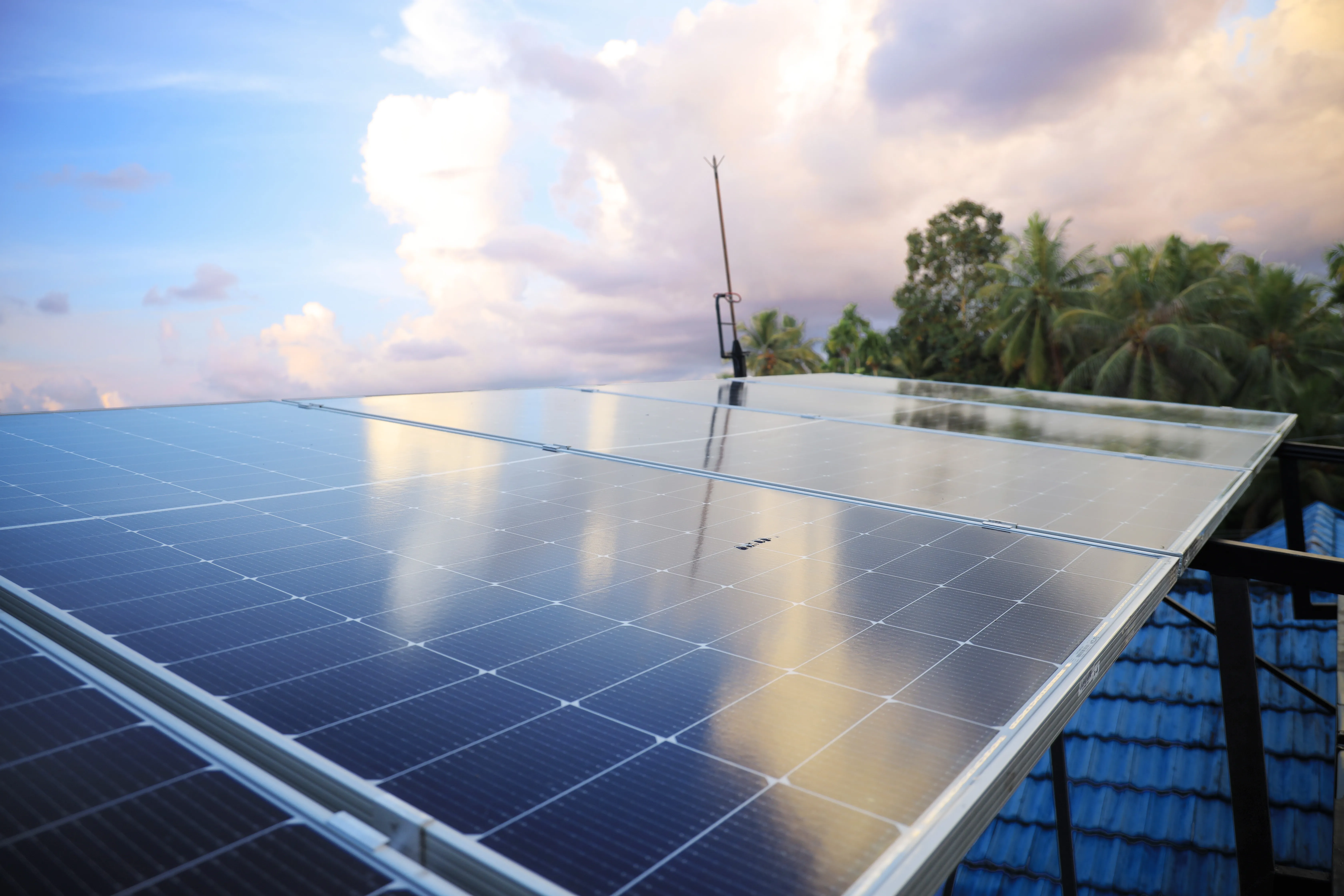 Solar engineers working